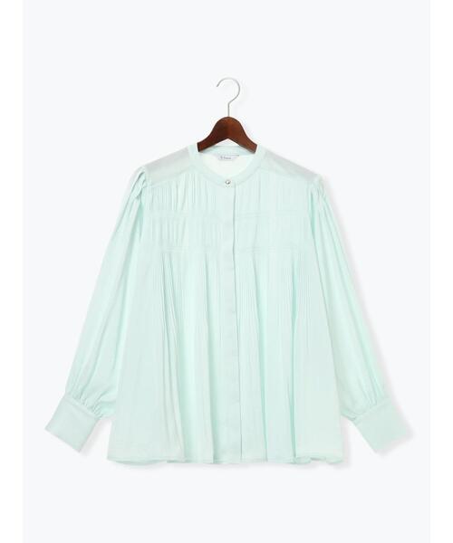 Te chichi（テチチ）の「プリーツサテンブラウス（シャツ/ブラウス・レディース・シルバーグレー/ミント/ネイビー・F）」の16枚目の写真