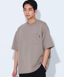 ソフトジャージーポケット付きワイドトップス