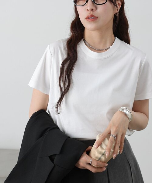 COLONY 2139(コロニートゥーワンスリーナイン)の「【リバイバル】スマートコンパクトTシャツ(Tシャツ/カットソー・レディース・チャコールグレー/ブラック/ホワイト・LARGE/MEDIUM/SMALL)」の14枚目の写真