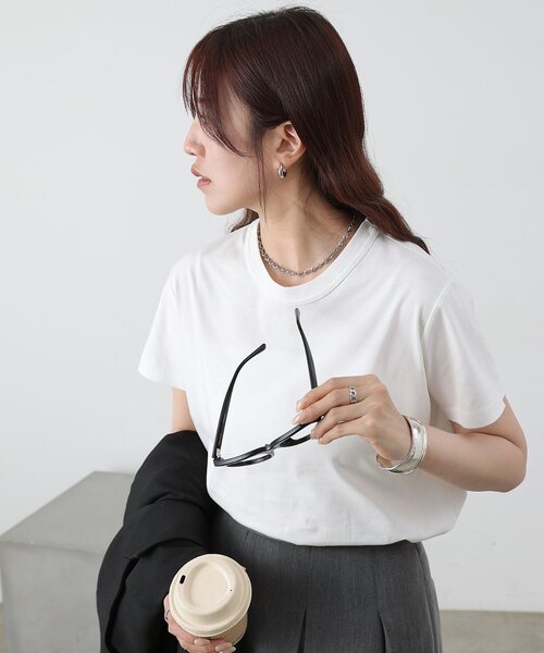 COLONY 2139(コロニートゥーワンスリーナイン)の「【リバイバル】スマートコンパクトTシャツ(Tシャツ/カットソー・レディース・チャコールグレー/ブラック/ホワイト・LARGE/MEDIUM/SMALL)」の15枚目の写真