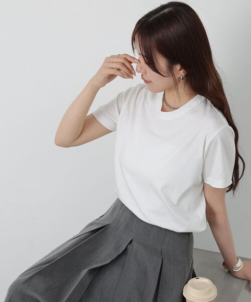 COLONY 2139(コロニートゥーワンスリーナイン)の「【リバイバル】スマートコンパクトTシャツ(Tシャツ/カットソー・レディース・チャコールグレー/ブラック/ホワイト・LARGE/MEDIUM/SMALL)」の16枚目の写真