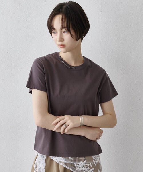 COLONY 2139(コロニートゥーワンスリーナイン)の「【リバイバル】スマートコンパクトTシャツ(Tシャツ/カットソー・レディース・チャコールグレー/ブラック/ホワイト・LARGE/MEDIUM/SMALL)」の5枚目の写真