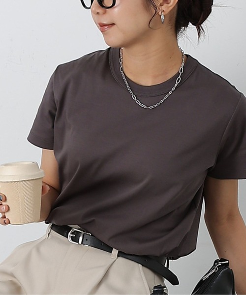 COLONY 2139（コロニートゥーワンスリーナイン）の「スマートコンパクトTシャツ（Tシャツ/カットソー・レディース・チャコールグレー/ブラック/ホワイト・LARGE/MEDIUM/SMALL）」の3枚目の写真