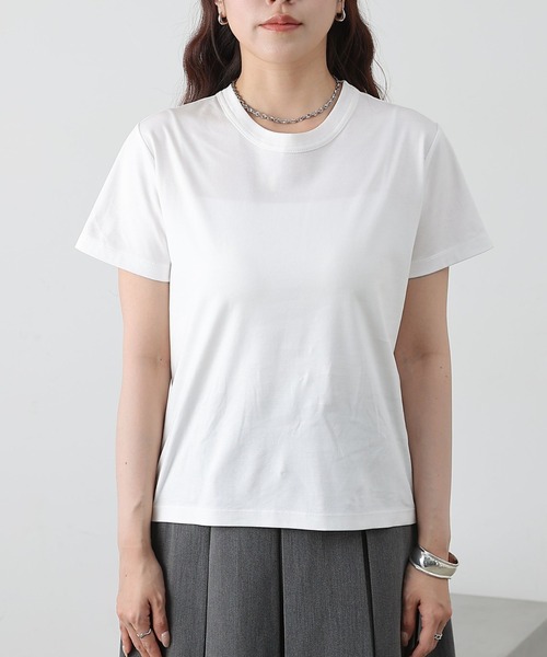 COLONY 2139（コロニートゥーワンスリーナイン）の「スマートコンパクトTシャツ（Tシャツ/カットソー・レディース・チャコールグレー/ブラック/ホワイト・LARGE/MEDIUM/SMALL）」の16枚目の写真