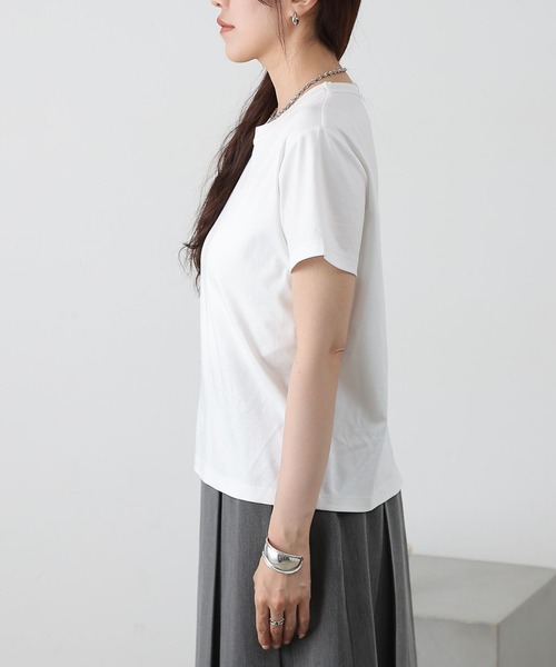 COLONY 2139（コロニートゥーワンスリーナイン）の「スマートコンパクトTシャツ（Tシャツ/カットソー・レディース・チャコールグレー/ブラック/ホワイト・LARGE/MEDIUM/SMALL）」の17枚目の写真