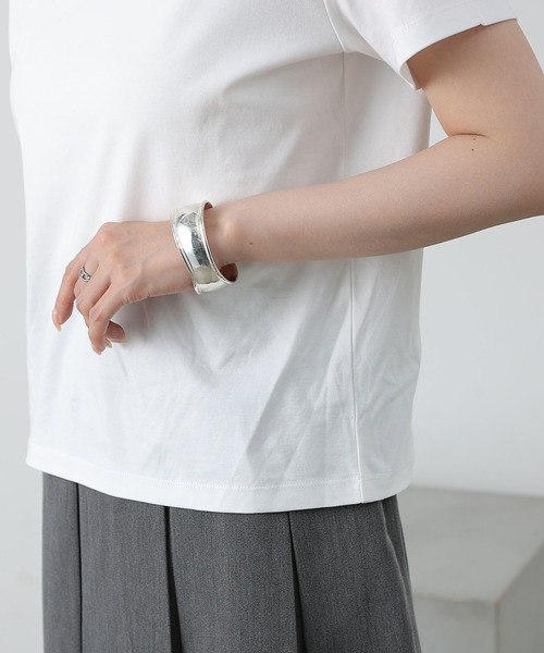 COLONY 2139（コロニートゥーワンスリーナイン）の「スマートコンパクトTシャツ（Tシャツ/カットソー・レディース・チャコールグレー/ブラック/ホワイト・LARGE/MEDIUM/SMALL）」の20枚目の写真