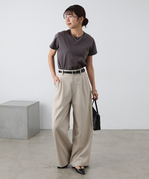 COLONY 2139（コロニートゥーワンスリーナイン）の「スマートコンパクトTシャツ（Tシャツ/カットソー・レディース・チャコールグレー/ブラック/ホワイト・LARGE/MEDIUM/SMALL）」の13枚目の写真