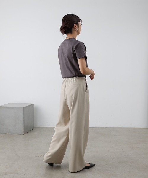 COLONY 2139（コロニートゥーワンスリーナイン）の「スマートコンパクトTシャツ（Tシャツ/カットソー・レディース・チャコールグレー/ブラック/ホワイト・LARGE/MEDIUM/SMALL）」の15枚目の写真