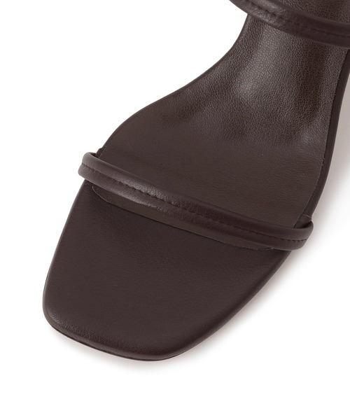 SALON adam et rope'(サロン アダム エ ロペ)の「【W S(ドゥーブル)】レザーヒールサンダル(サンダル・レディース・ダークブラウン/ブラック・37/36.5/36/37.5)」の10枚目の写真