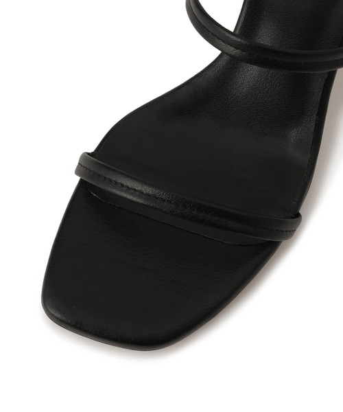 SALON adam et rope'(サロン アダム エ ロペ)の「【W S(ドゥーブル)】レザーヒールサンダル(サンダル・レディース・ダークブラウン/ブラック・37/36.5/36/37.5)」の14枚目の写真