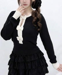 夢展望（ユメテンボウ）の「トリプルリボンニットトップス（ニット/セーター）」