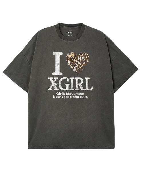 【X-girl】FADED S/S BIG TEE DRESS FADED I LOVE X-GIRL S/S BIG TEE DRESS（ワンピース）｜X-girl