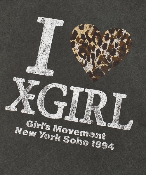 X-girl(エックスガール)の「FADED I LOVE X-GIRL S/S BIG TEE DRESS(ワンピース・レディース・ライトグレー/ブラック・S/M)」の8枚目の写真
