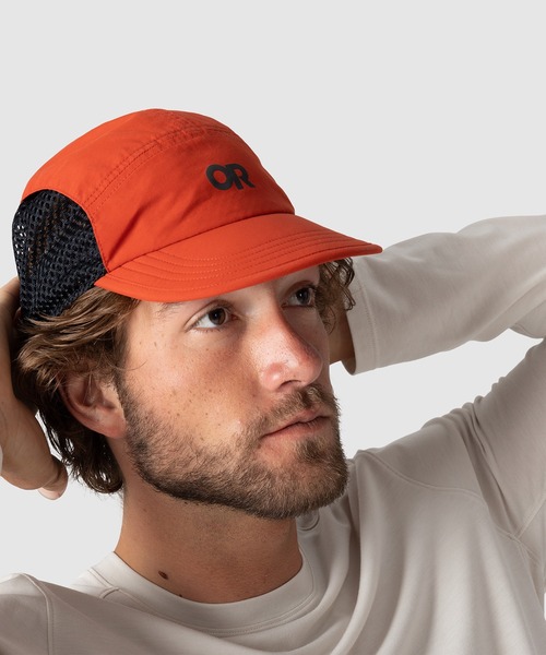 OUTDOOR RESEARCH(アウトドアリサーチ)の「OUTDOOR RESEARCH/アウトドアリサーチ Swift Air Cap/スイフトエアキャップ(キャップ・メンズ・アクア/レッド・FREE)」の8枚目の写真