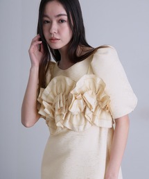 ロング&半袖 フォーマル シアースリーブ Iライン 刺繍レース セレモニー 結婚式 二次会 パーティー ドレス オケージョンドレス お呼ばれ 同窓会 成人式