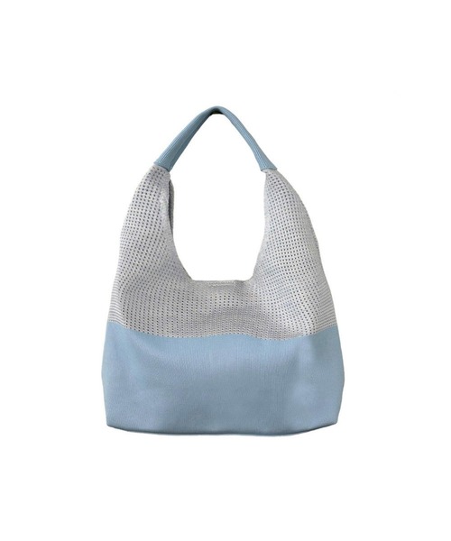 ROOTOTE(ルートート)の「ルートート / LT.ラウンド.メッシュ.ニット-A(トートバッグ・レディース・ベージュ/ライトブルー/ブラック・FREE)」の3枚目の写真
