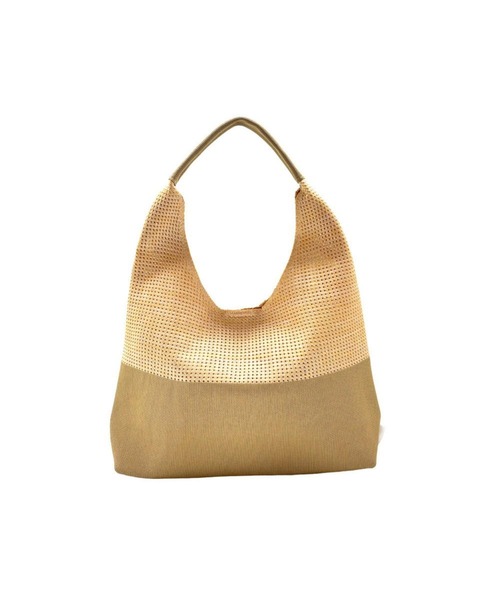 ROOTOTE(ルートート)の「ルートート / LT.ラウンド.メッシュ.ニット-A(トートバッグ・レディース・ベージュ/ライトブルー/ブラック・FREE)」の4枚目の写真