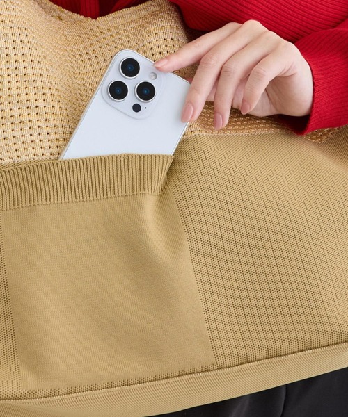 ROOTOTE(ルートート)の「ルートート / LT.ラウンド.メッシュ.ニット-A(トートバッグ・レディース・ベージュ/ライトブルー/ブラック・FREE)」の10枚目の写真