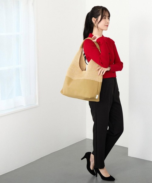 ROOTOTE(ルートート)の「ルートート / LT.ラウンド.メッシュ.ニット-A(トートバッグ・レディース・ベージュ/ライトブルー/ブラック・FREE)」の14枚目の写真