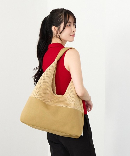 ROOTOTE(ルートート)の「ルートート / LT.ラウンド.メッシュ.ニット-A(トートバッグ・レディース・ベージュ/ライトブルー/ブラック・FREE)」の17枚目の写真