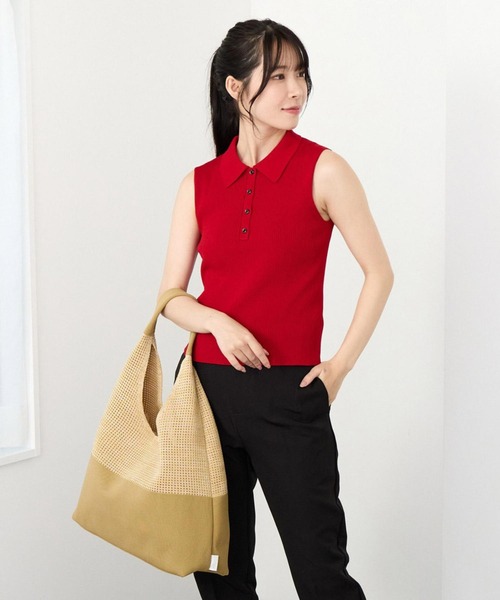 ROOTOTE(ルートート)の「ルートート / LT.ラウンド.メッシュ.ニット-A(トートバッグ・レディース・ベージュ/ライトブルー/ブラック・FREE)」の18枚目の写真