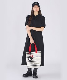 To b. by agnes b. | WEB限定 ピケ ジャージー 半袖 ポロ ワンピース(ワンピース)