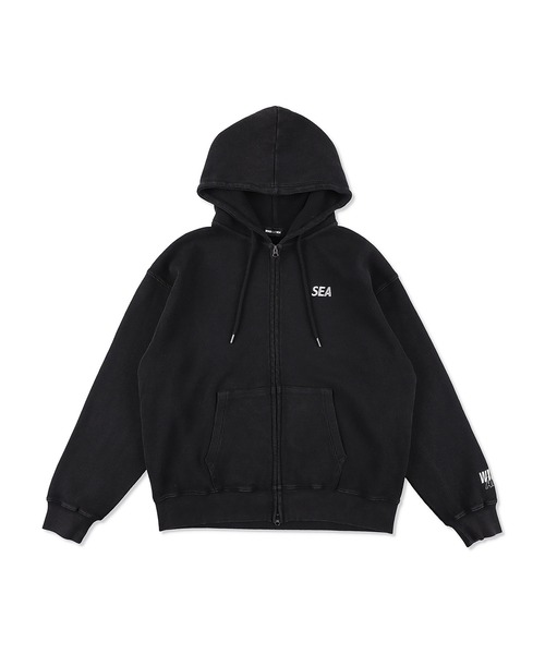 WIND AND SEA（ウィンダンシー）の「HEAVY WAFFLE ZIP SWEATSHIRT（パーカー・メンズ・サックスブルー/グレー/ブラック・LARGE/MEDIUM/SMALL/X-LARGE）」の2枚目の写真