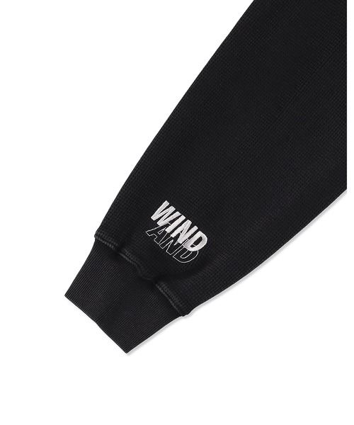 WIND AND SEA（ウィンダンシー）の「HEAVY WAFFLE ZIP SWEATSHIRT（パーカー・メンズ・サックスブルー/グレー/ブラック・LARGE/MEDIUM/SMALL/X-LARGE）」の13枚目の写真