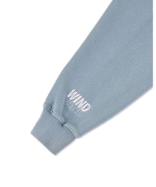 WIND AND SEA（ウィンダンシー）の「HEAVY WAFFLE ZIP SWEATSHIRT（パーカー・メンズ・サックスブルー/グレー/ブラック・LARGE/MEDIUM/SMALL/X-LARGE）」の9枚目の写真