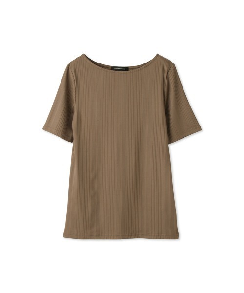 QUEENS COURT(クイーンズコート)の「ニュアンスストレッチリブプルオーバー(Tシャツ/カットソー・レディース・ブラック/オフホワイト/ブラウン/パープル・M)」の17枚目の写真