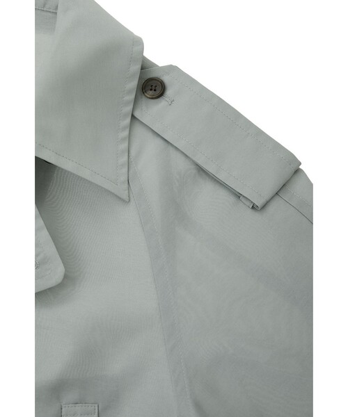 CLANE（クラネ）の「SHEER SHORT TRENCH JACKET（その他アウター・レディース・グリーン/ブラック・1）」の20枚目の写真