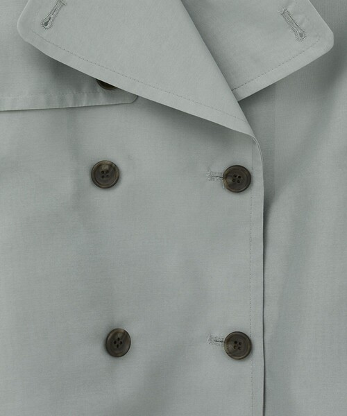 CLANE（クラネ）の「SHEER SHORT TRENCH JACKET（その他アウター・レディース・グリーン/ブラック・1）」の21枚目の写真