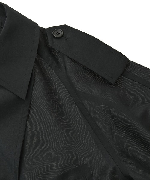 CLANE（クラネ）の「SHEER SHORT TRENCH JACKET（その他アウター・レディース・グリーン/ブラック・1）」の7枚目の写真