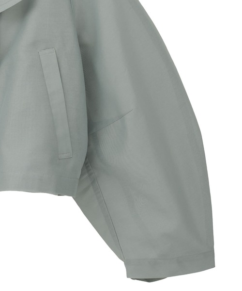 CLANE（クラネ）の「SHEER SHORT TRENCH JACKET（その他アウター・レディース・グリーン/ブラック・1）」の13枚目の写真