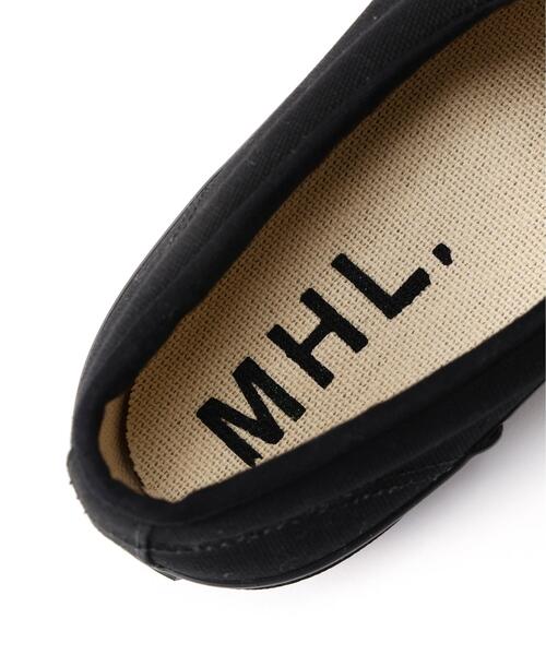 MHL.(エムエイチエル)の「COTTON CANVAS SLIP-ON(スニーカー・メンズ・ベージュ系その他2/ブラック・28.0/27.0/26.0)」の6枚目の写真