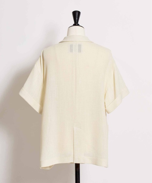 NOELA（ノエラ）の「カラミツイーディーハーフジャケット（テーラードジャケット・レディース・ブラック/オフホワイト・フリー）」の17枚目の写真