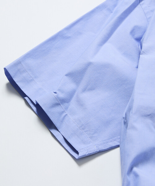 FREAK'S STORE（フリークスストア）の「限定展開 ワイドシルエット スピンドル レギュラーカラー ショートスリーブ シャツ / ヘムコード（シャツ/ブラウス・メンズ・ベージュ/ブルー系その他/ホワイト/ブラウン/オフホワイト/チャコールグレー/ブラック/ブラウン系その他/サックスブルー・SMALL/MEDIUM/LARGE）」の15枚目の写真