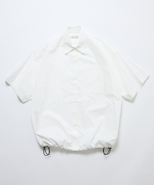 FREAK'S STORE（フリークスストア）の「限定展開 ワイドシルエット スピンドル レギュラーカラー ショートスリーブ シャツ / ヘムコード（シャツ/ブラウス・メンズ・ベージュ/ブルー系その他/ホワイト/ブラウン/オフホワイト/チャコールグレー/ブラック/ブラウン系その他/サックスブルー・SMALL/MEDIUM/LARGE）」の16枚目の写真