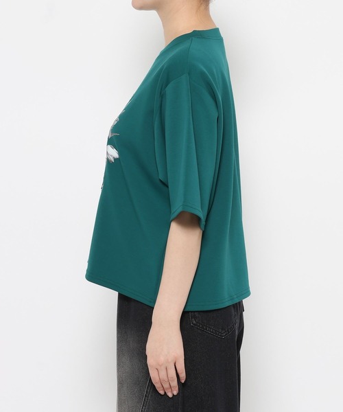 HARE(ハレ)の「アートフラワーシシュウTシャツ(HARE)(Tシャツ/カットソー・レディース・ホワイト/ブルー/イエロー/ブラック・FREE)」の19枚目の写真