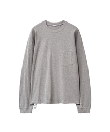 SQ SLANT LONG SLEEVE TEE Heather Gray