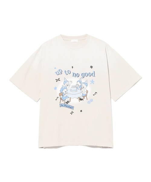 F-LAGSTUF-F(フラグスタフ)の「F-LAGSTUF-F / "PARTY" TEE(Tシャツ/カットソー・メンズ・ベージュ・M/XL/L)」の2枚目の写真