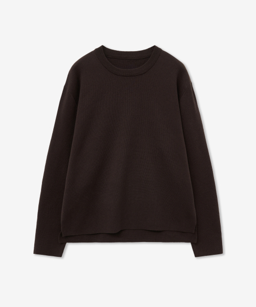 MINAV（ミナブ）の「コンパクトロングスリーブニット[ダークブラウン]（ニット/セーター・メンズ・その他・MEDIUM/LARGE/X-LARGE）」の2枚目の写真