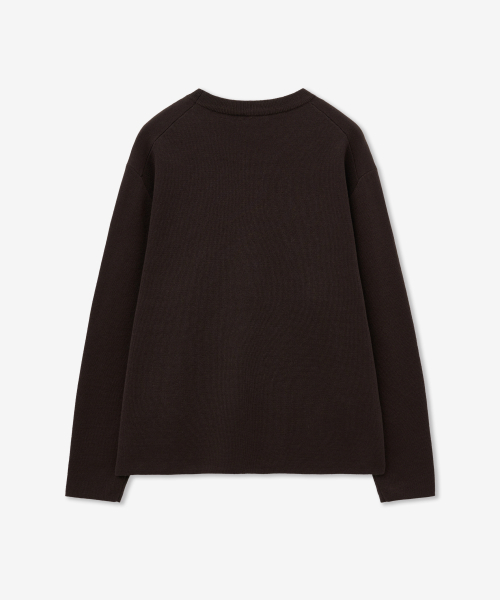 MINAV（ミナブ）の「コンパクトロングスリーブニット[ダークブラウン]（ニット/セーター・メンズ・その他・MEDIUM/LARGE/X-LARGE）」の3枚目の写真