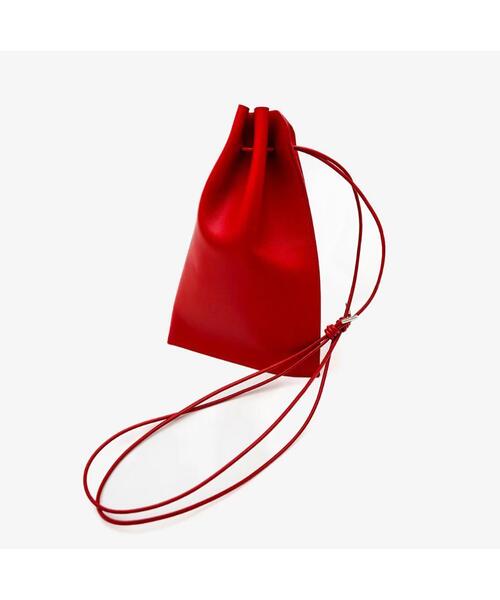 ITTI(イッチ)の「ITTI/イッチ/HERRIE KINCHAKU POUCH - PM / RAPTO FLEX(ショルダーバッグ・レディース・レッド/ブラック/アイボリー・F)」の1枚目の写真