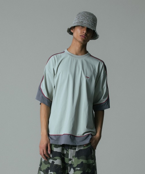 XLARGE(エクストララージ)の「PIPING S/S TOP(Tシャツ/カットソー・メンズ・ブラック/ベージュ/ホワイト・S/M/L/XL)」の10枚目の写真