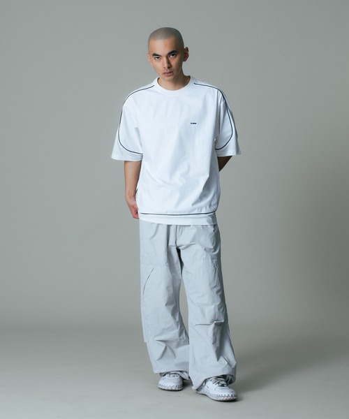 XLARGE(エクストララージ)の「PIPING S/S TOP(Tシャツ/カットソー・メンズ・ブラック/ベージュ/ホワイト・S/M/L/XL)」の8枚目の写真