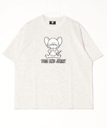 ALWAYS GOOD TIME（オルウェイズグッドタイム）の「【TOM & JERRY/トムとジェリー】キャラクターPUアップリケ半袖Tシャツ（Tシャツ/カットソー）」