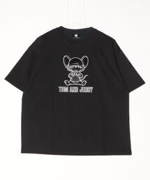 ALWAYS GOOD TIME（オルウェイズグッドタイム）の「【TOM & JERRY/トムとジェリー】キャラクターPUアップリケ半袖Tシャツ（Tシャツ/カットソー）」