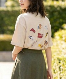 【TOM & JERRY/トムとジェリー】キャラクターPUアップリケ半袖Tシャツ/ユニセックス