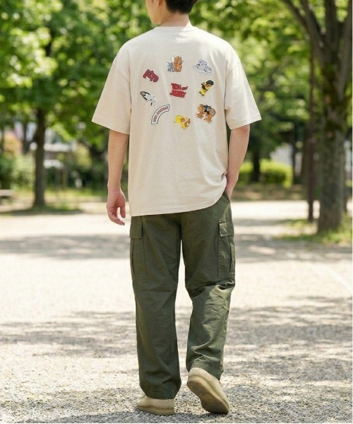 Tom&Jerry(トムアンドジェリー)の「【TOM & JERRY/トムとジェリー】キャラクターPUアップリケ半袖Tシャツ/ユニセックス(Tシャツ/カットソー・メンズ・オートミール/サックスブルー/グレイッシュベージュ/ブラック・LARGE/MEDIUM)」の21枚目の写真